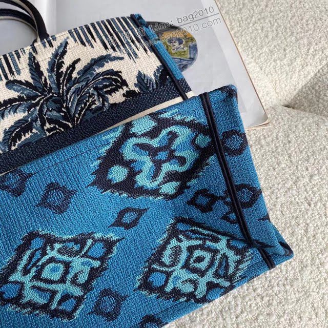Dior女包 迪奧book tote棕櫚樹小號托特包 Dior刺繡購物袋  dfk1766